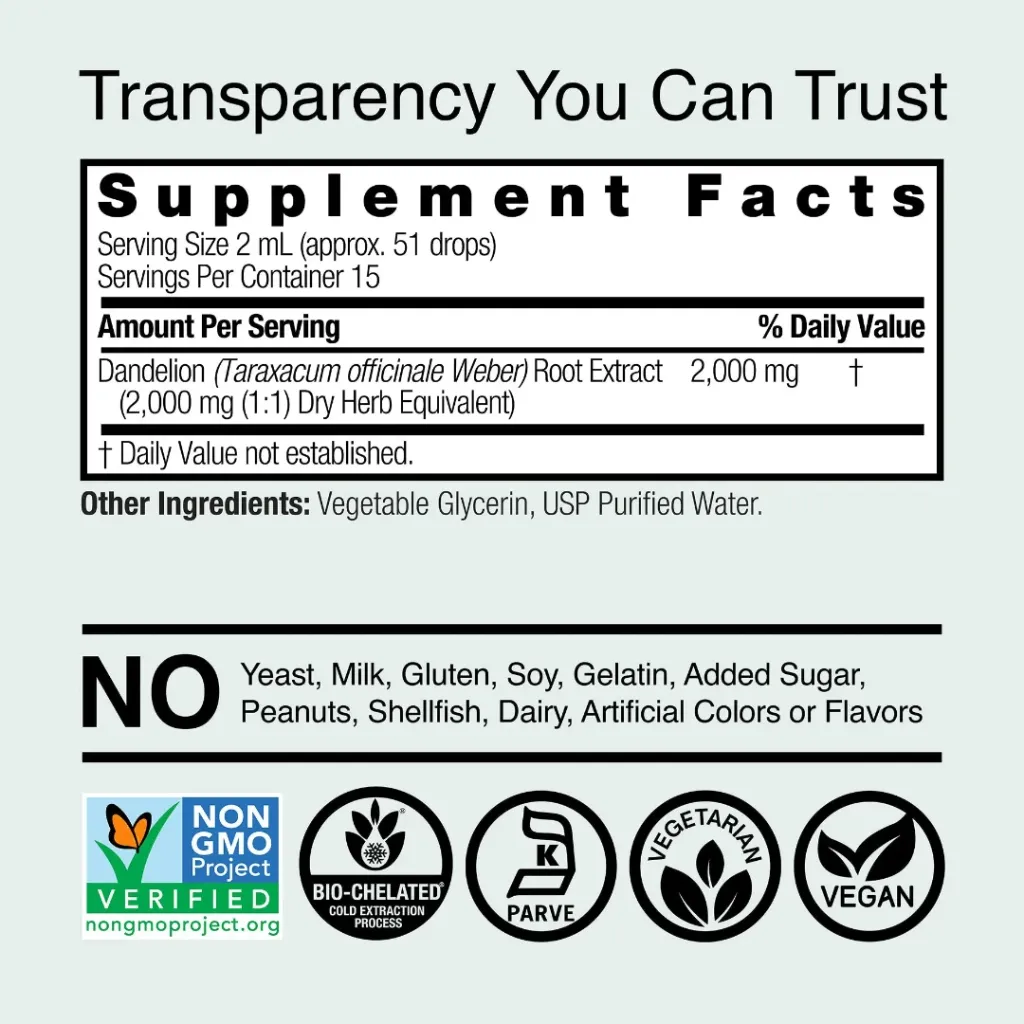 Dandelion Root Bottle Label.webp