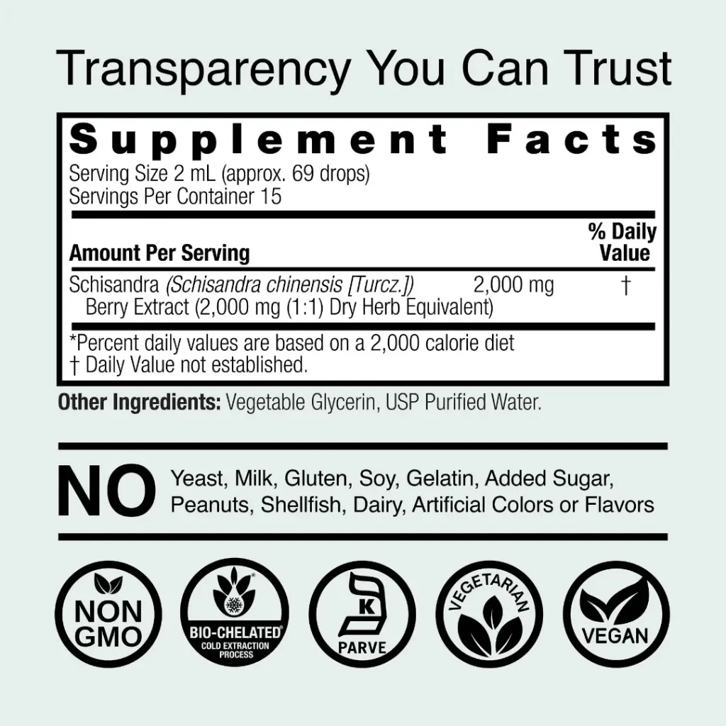 Schisandra Extract Bottle Label.webp