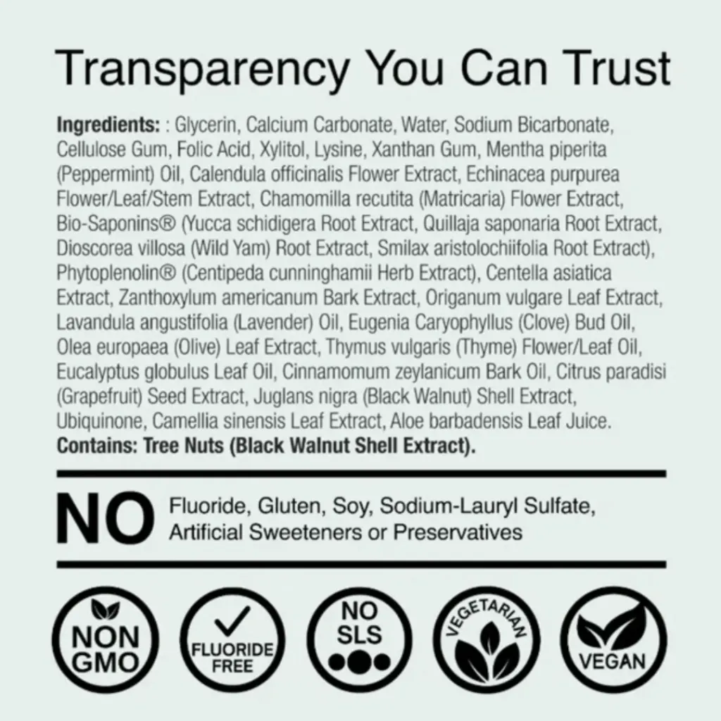 PerioBrite Toothpaste Coolmint Label.webp