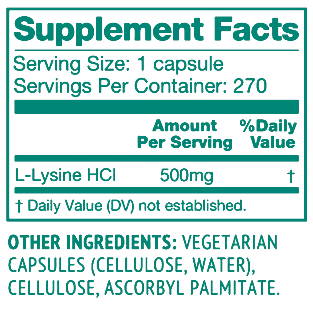 L-Lysine Caps Facts.webp