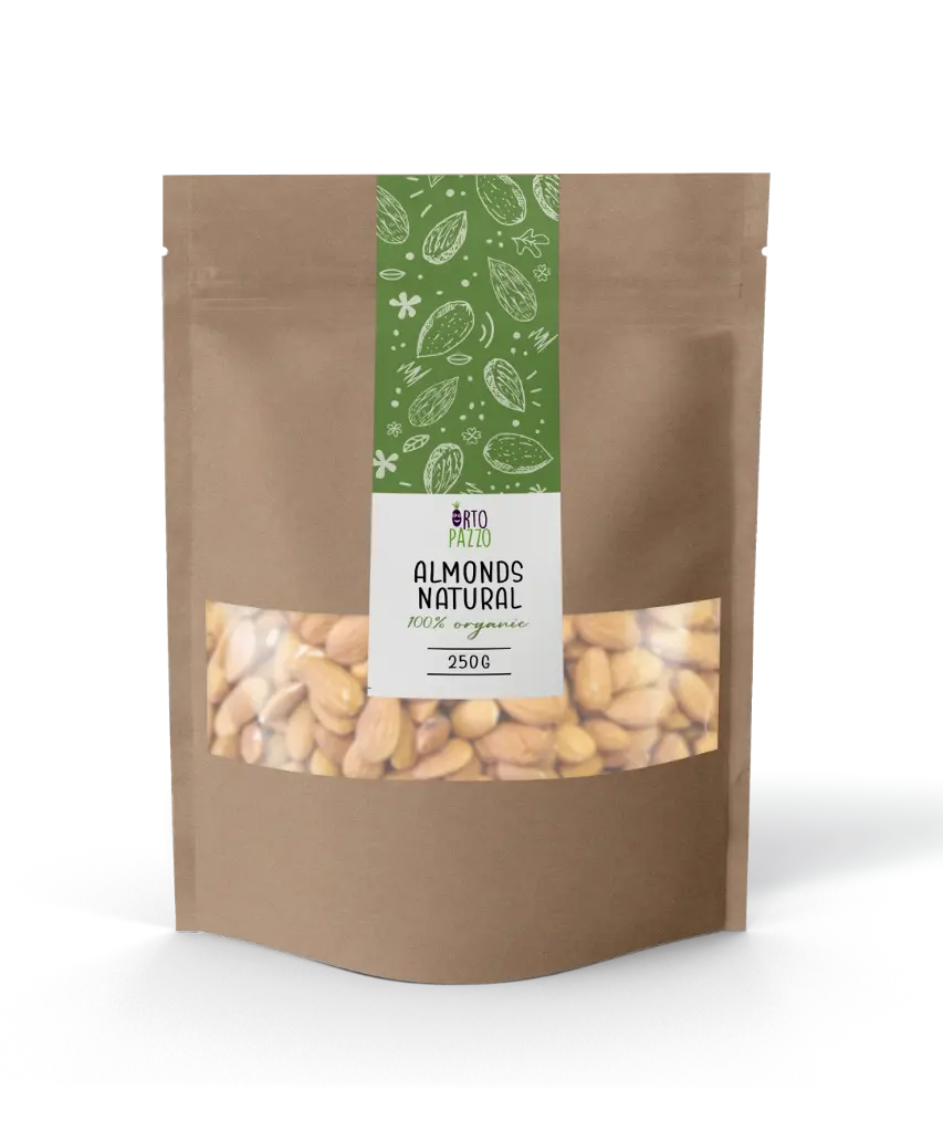 [ORTOPAZZO_ALMONDS_250] Migdale Naturale – bio, 250 g/ 500 g (250 g)