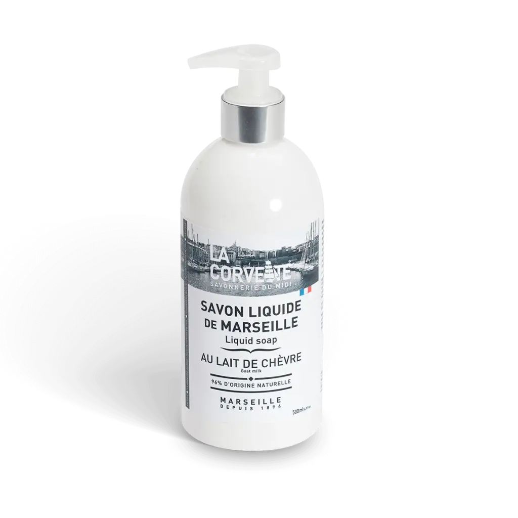 [CORV_MARS_GOATMILK_500] Săpun lichid de Marsilia cu (LAPTE DE CAPRĂ) (500 ml)