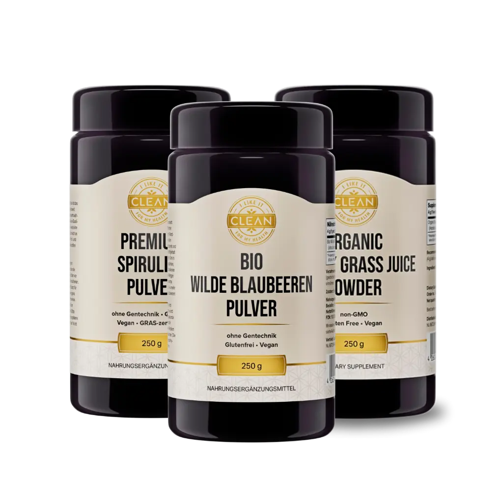 [CLEAN_SMOOTHIE_BUNDLE] Pachet Smoothie – 3 superalimente pudră pentru vitalitate zilnică (reducere 10%)