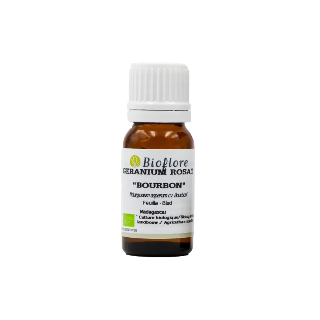 [BIOF_ROSE_GERANIUM_OIL_10ML] Bioflore Organic Rose Geranium Essential Oil - 10ml