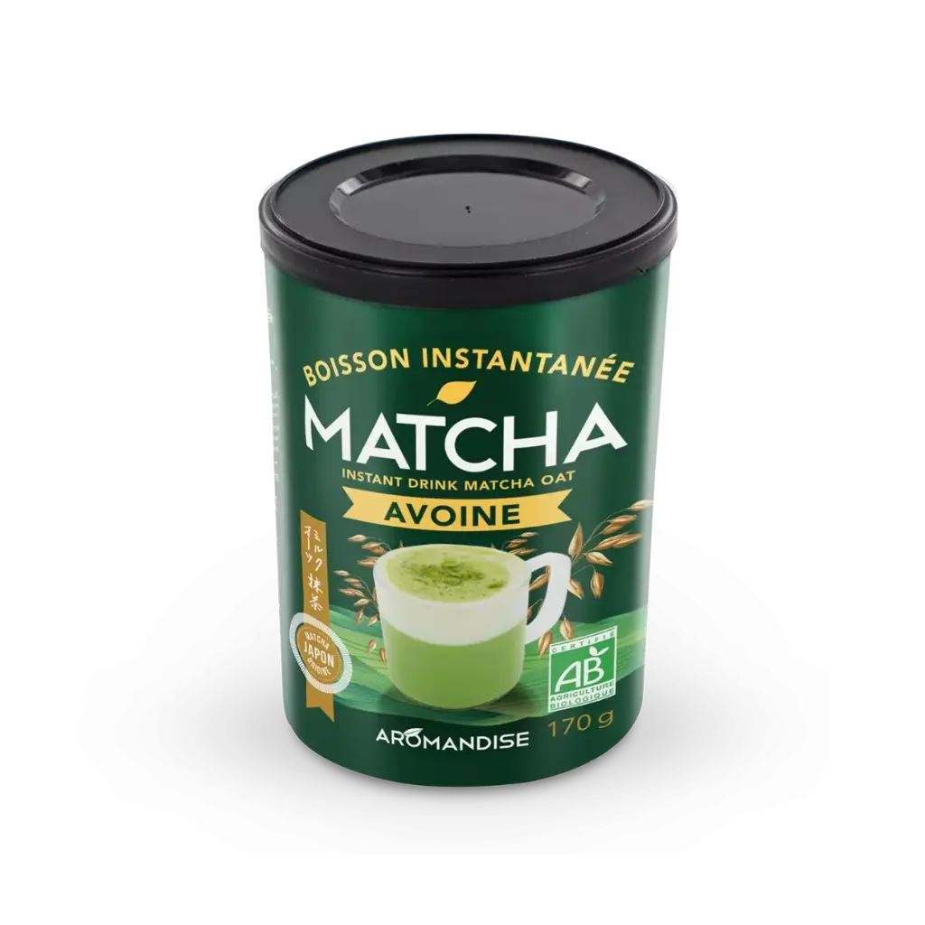[Aromandise_Instant_Matcha_Oat_Drink] Органична инстантна напитка Матча & Овес