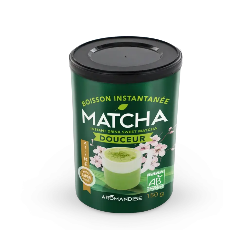 [Aromandise_Instant_Sweet_Matcha_Drink] Органична инстантна напитка сладка Матча