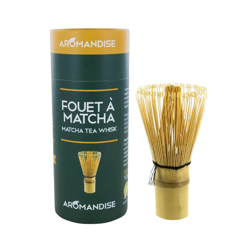 [Aromandise_Matcha_Whisk_Chasen_100_Strands] Бамбукова метличка за разбъркване на Матча (часен, 100 нишки)