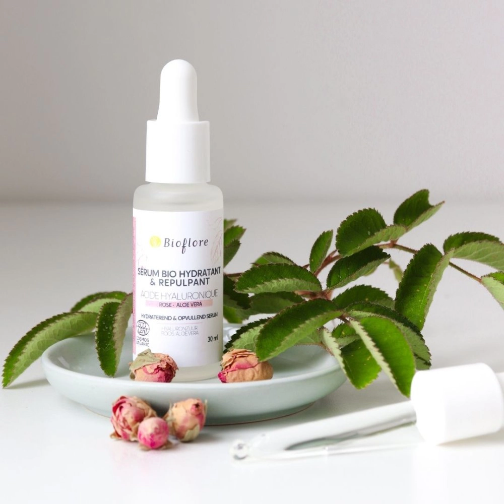 [BIOF-ROSE-SERUM-30ML] Bioflore Organic Moisturizing & Plumping Serum with Rose - 30ml