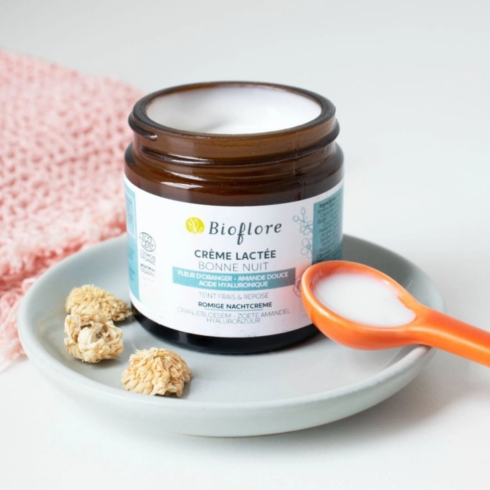 [BIOF_NIGHT_MILK_CREAM_60ML] Cremă de noapte cu lapte Bioflore – Tratament hrănitor de noapte