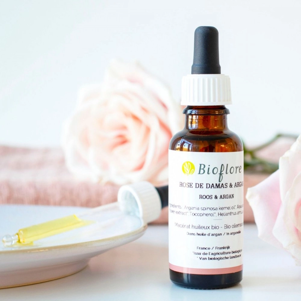Macerat de trandafir din Damasc și argan Bioflore