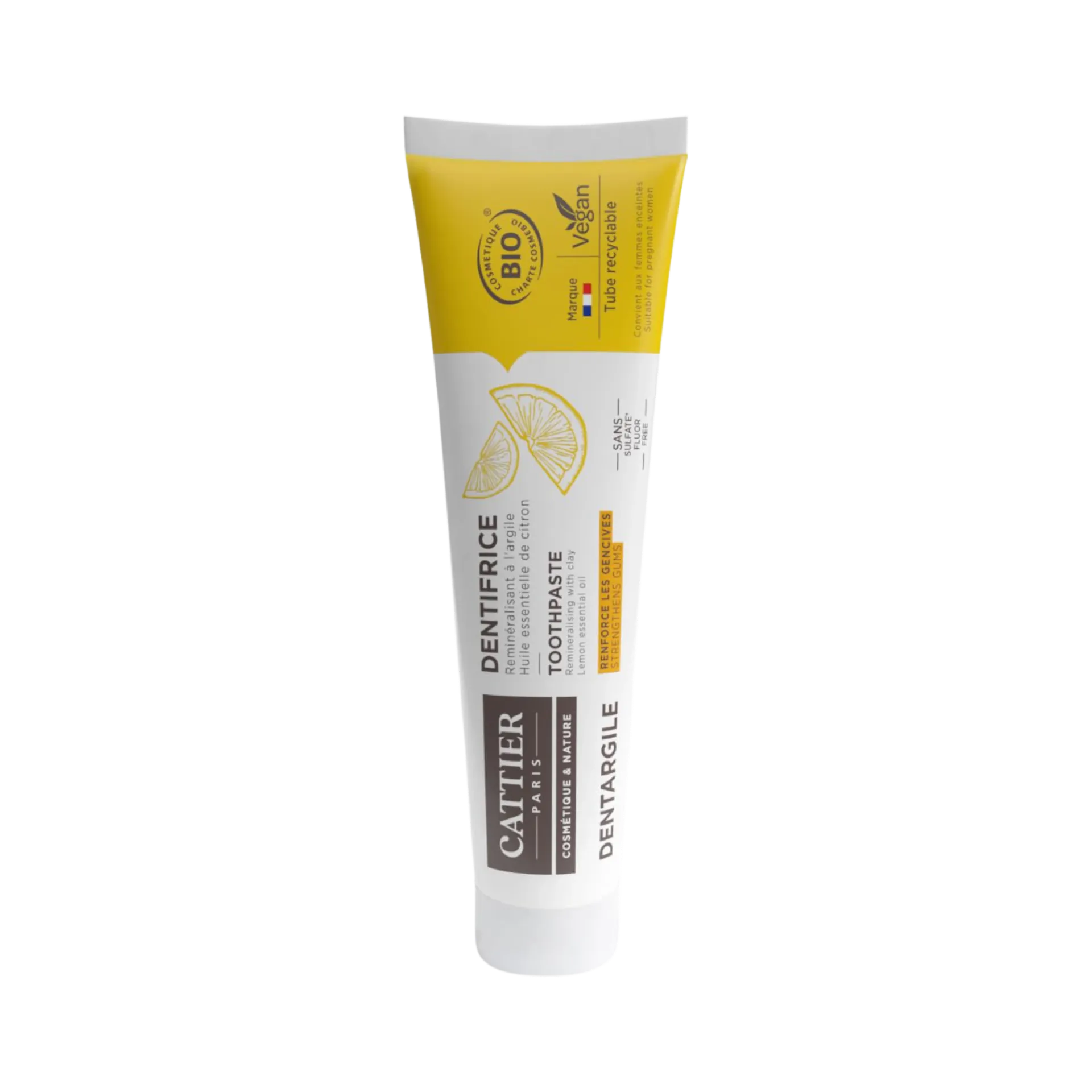 [CATT_DENTARGILE_LEMON_75ML] Глинена паста за зъби с лимон – Укрепване на венците