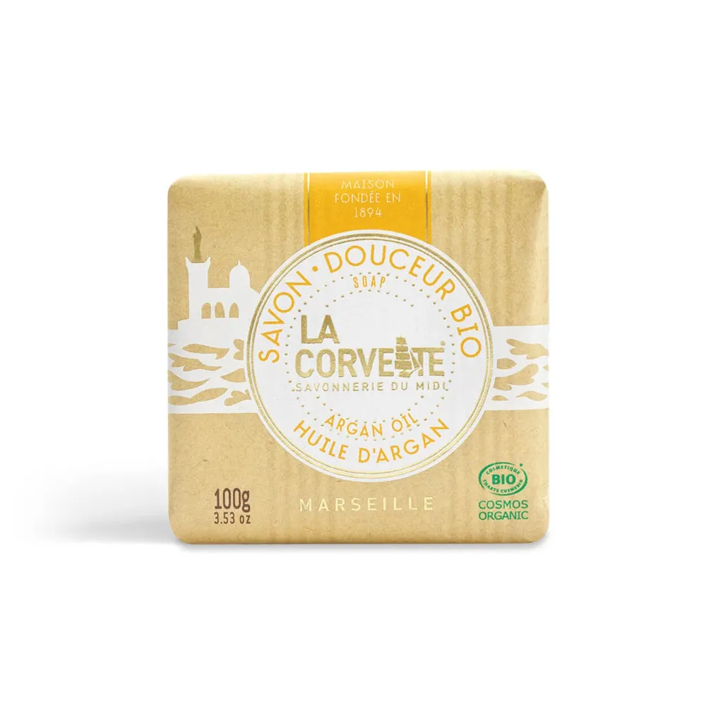 [CORV-BIO-SOAP-ARGAN] Gentle Organic Soap with Natural Organic Argan Oil