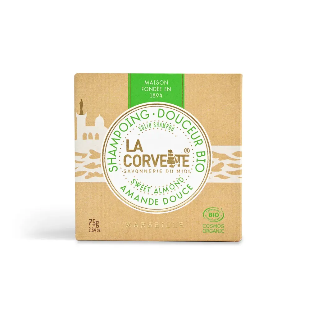 [CORV-BIO-SHAMPOO-ALMOND] Bio Softness Solid Shampoo – Sweet Almond