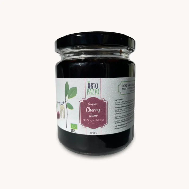 Organic Cherry Jam – No Sugar Added