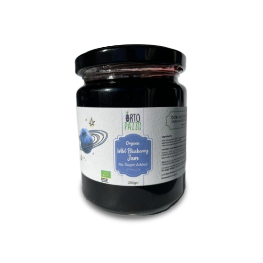 Organic Wild Blueberry Jam – No Sugar Added 