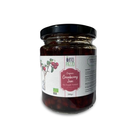 Organic Cranberry Jam – No Sugar Added