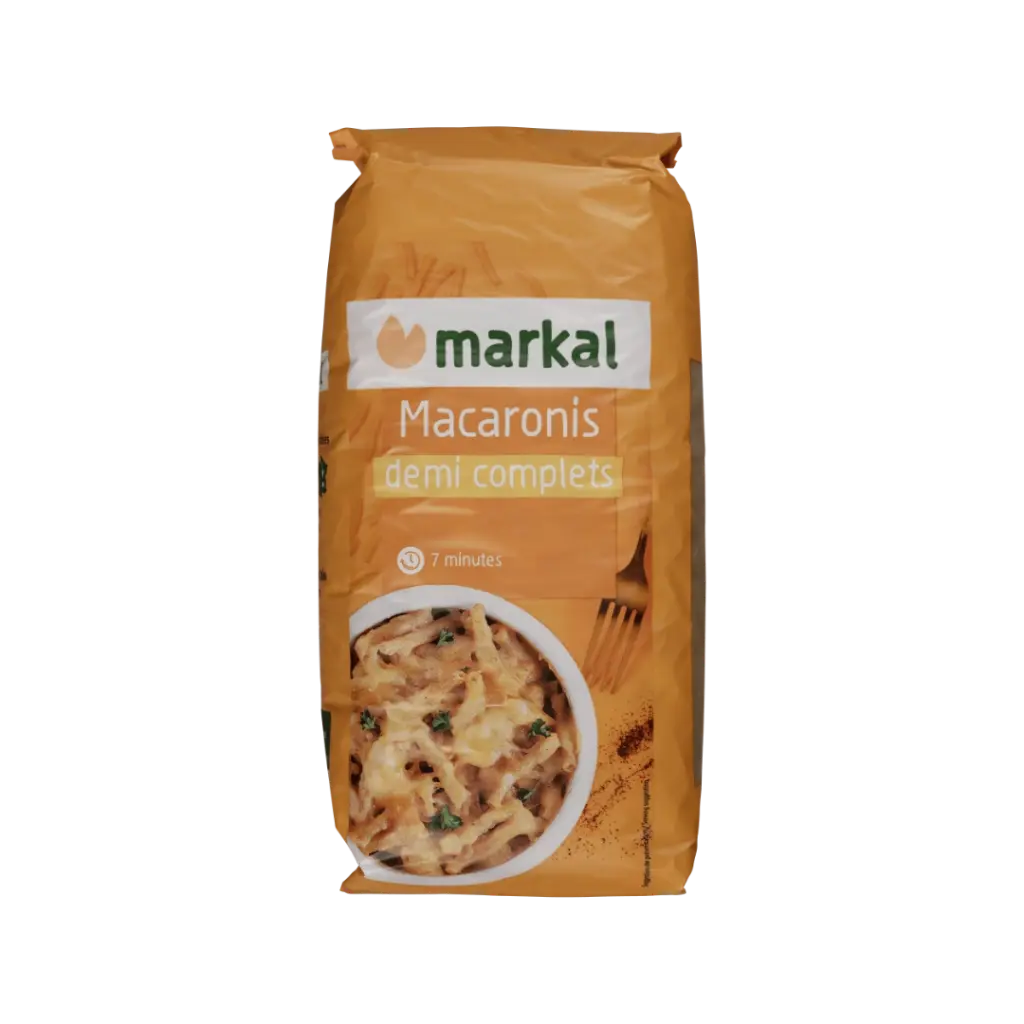 [MARKAL-MACARONI-SEMI] Macaroane Semi-Integrale Organice, 500g