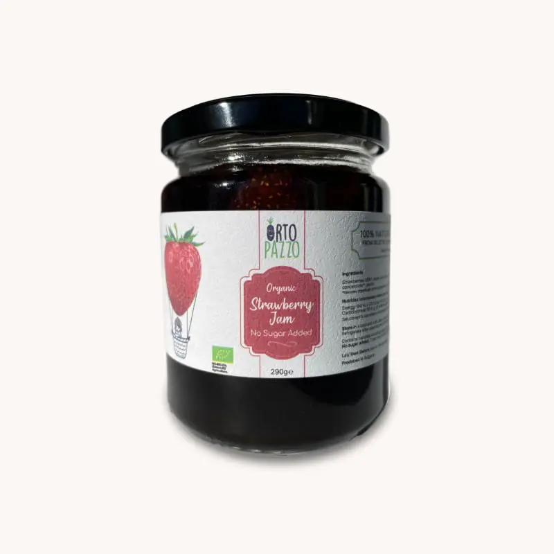 Organic Strawberry Jam – No Sugar Added