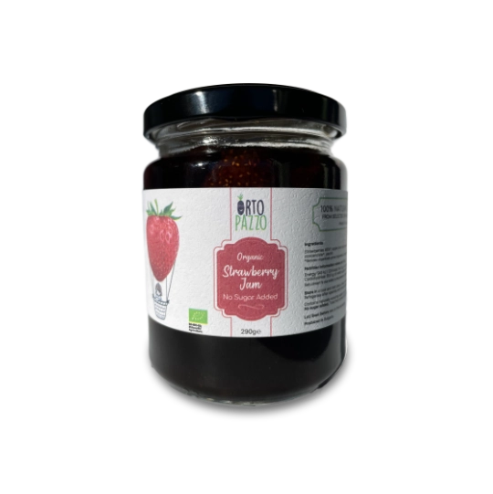 [ORTOPAZZO-JAM-STRW] Gem de căpșuni bio – Fără zahăr adăugat