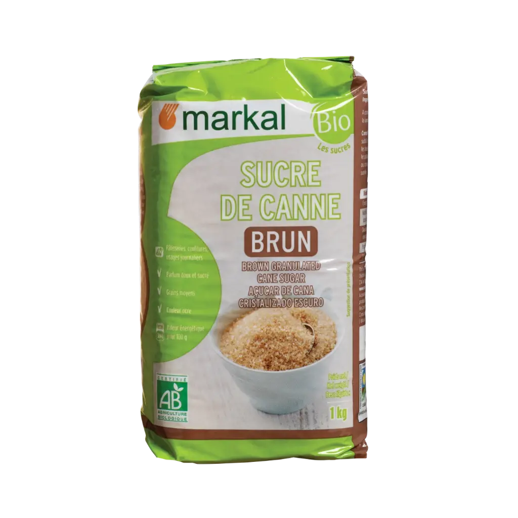 [MARKAL-CANE-SUGAR] Zahăr brun bio de trestie