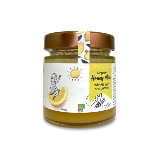 Organic Honey Mix with Ginger and Lemon