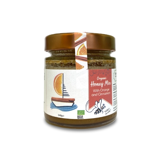 Organic Honey Mix With Cinnamon and Orange