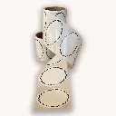 Oval Jar Labels 25pc/roll -Removable Without Traces -Design#2