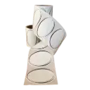 Etichete ovale pentru borcane 25 buc/rolă - detașabile fără urme - Design#3