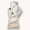 Oval Jar Labels 25pc/roll -Removable Without Traces -Design#3