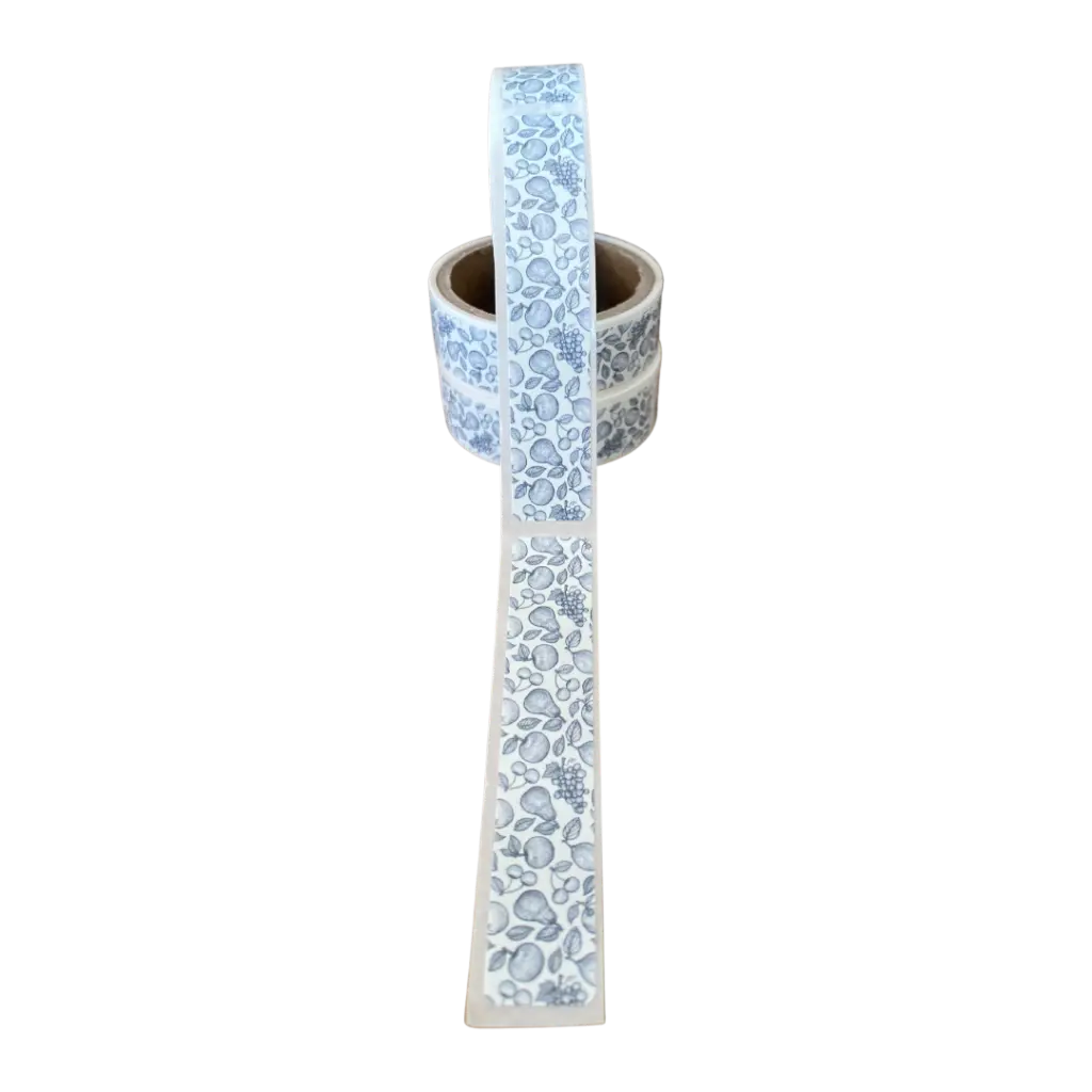 [1SR6-25-NP] Etichete de sigilare pentru borcane 25 buc/rolă - detașabile fără urme - Design#6 (1 rolă de sigilare (25 etichete))