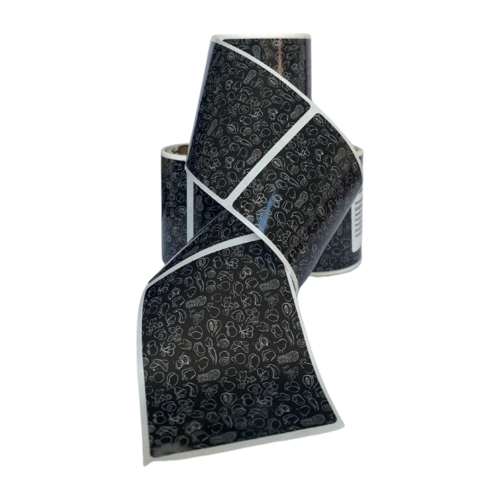 [1BR2-25-NP] Background Jar Labels 25pc/roll -Removable Without Traces -Design#2 (1 background roll (25 labels))