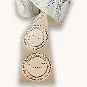 Round Jar Labels 25pc/roll -Removable Without Traces -Design#1