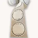 Round Jar Labels 25pc/roll -Removable Without Traces -Design#3