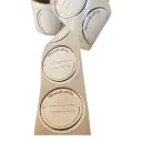 Etichete rotunde pentru borcane 25 buc/rolă - detașabile fără urme - Design#4