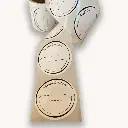 Round Jar Labels 25pc/roll -Removable Without Traces -Design#4