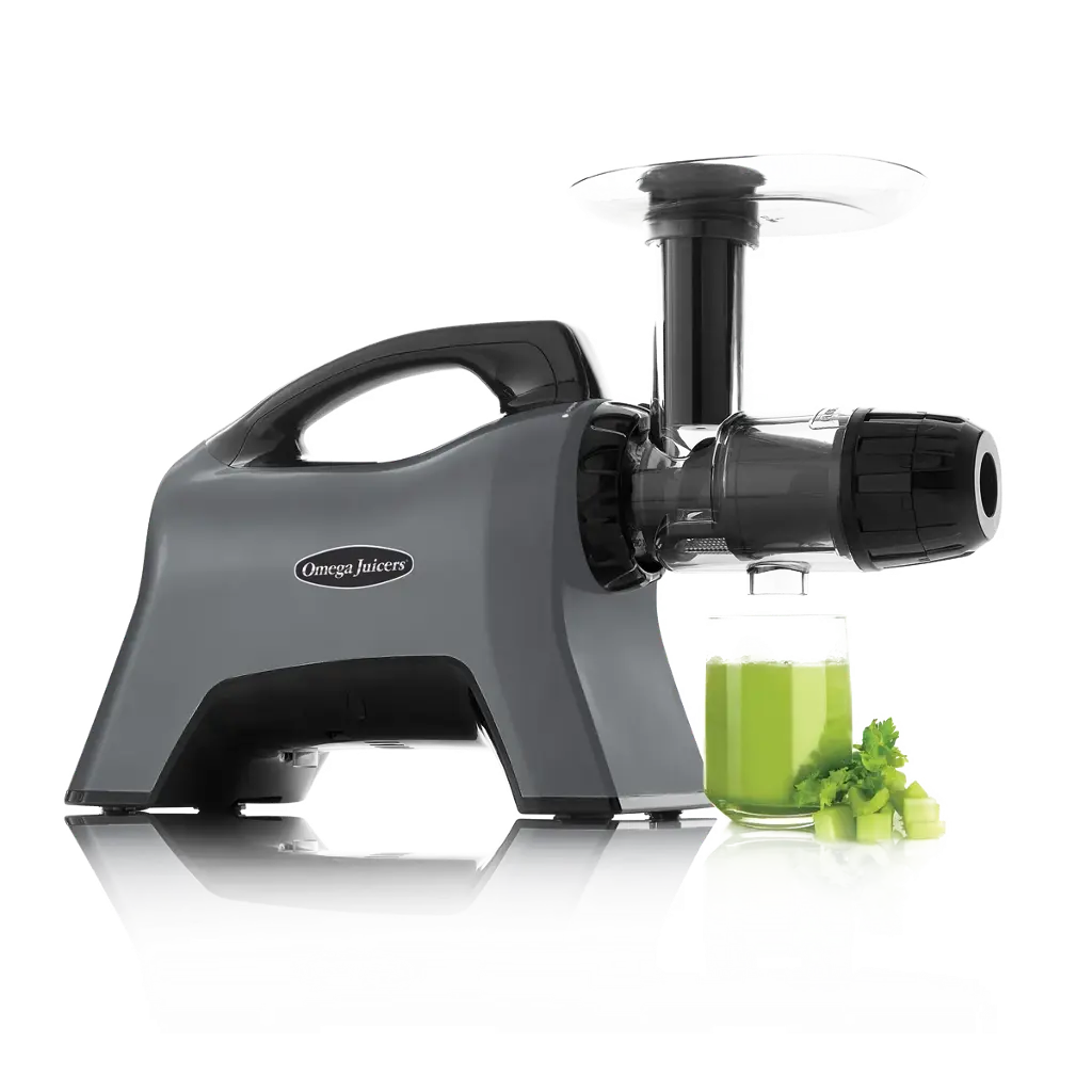 Omega MM1500GY13 Slow Juicer, BPA-Free With Celery Cap, Gray, 200W 