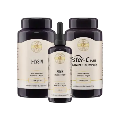 [CLEAN-IMMUNE_SUPPORT_KIT] Immune Support Combo Kit – Ester-C Plus + Zinc + L-Lysine (10% Оff)