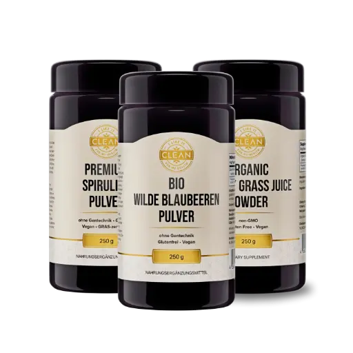 [CLEAN_SMOOTHIE_BUNDLE] 3 суперхани на прах за жизненост всеки ден - Smoothie Bundle (10% отстъпка)