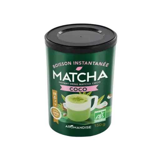 [Aromandise_Instant_Matcha_Coconut_Drink] Instant Organic Matcha & Coconut Drink
