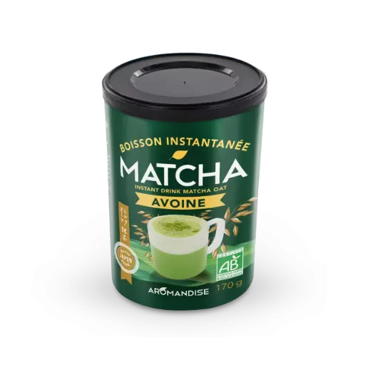 [Aromandise_Instant_Matcha_Oat_Drink] Instant Organic Matcha & Oat Drink