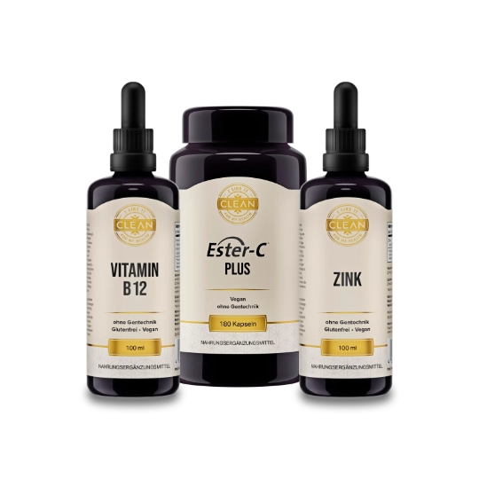 [CLEAN-Z-C-B] Zinc, Ester-C® Plus & Vitamin B-12 Pack