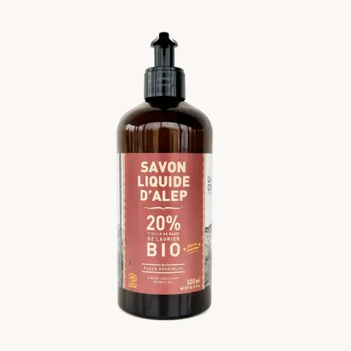 [LACORVETTE_ALEPPO_LIQUID] Organic Aleppo liquid soap, 500g