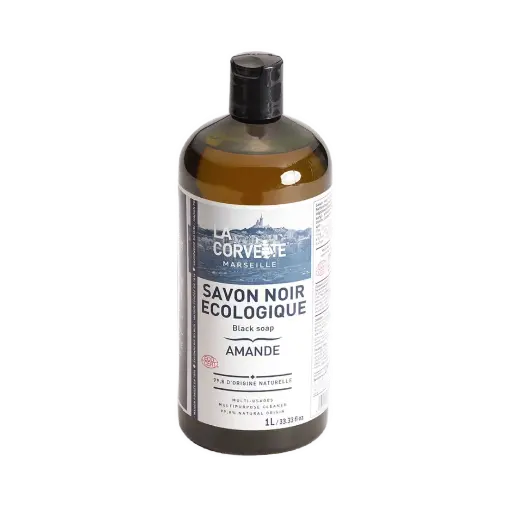 [CORV-DETER-BLACK-ALMOND] Liquid Black Soap (Linseed Oil – Almond Fragrance)