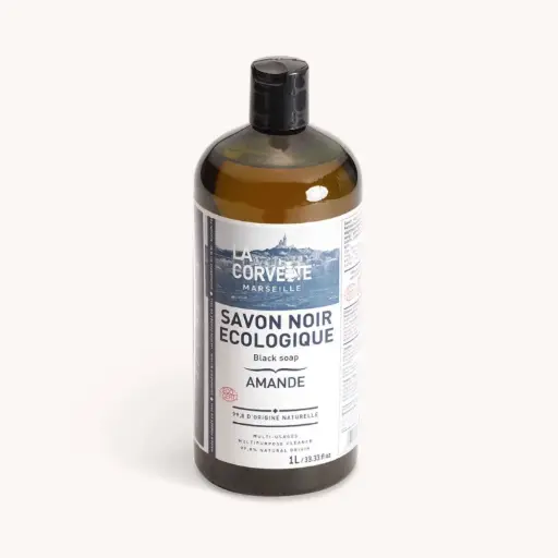 [CORV-DETER-BLACK-ALMOND] Liquid Black Soap (Linseed Oil – Almond Fragrance)