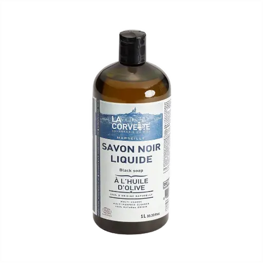 [CORV-DETER-BLACK-OLIVE] Liquid Black Soap (with Olive Oil) 