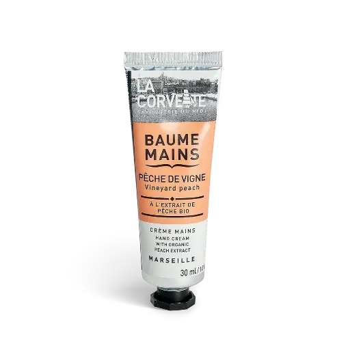 [CORV-HAND-PEACH] Hand Cream with Organic Peach Extract (Vineyard Peach)
