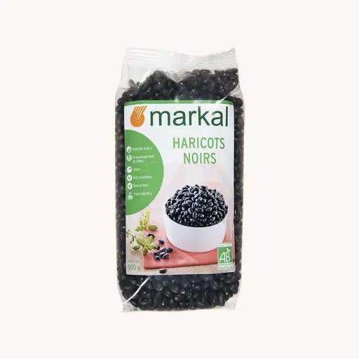 [MARKAL-BLACK-BEANS] Organic Black Beans, 500g 