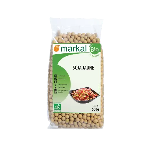 [MARKAL-SOY-BEANS] Organic Yellow Soybeans, 500g