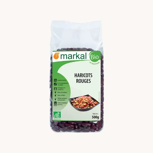 [MARKAL-RED-BEANS] Organic Red Kidney Beans, 500g 