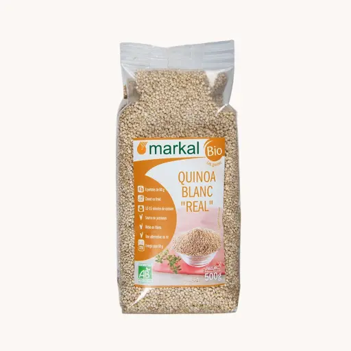 [MARKAL-WHITE-QUINOA] Organic White Quinoa Real, 500g 